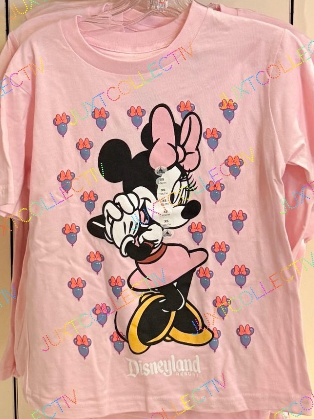 Disney Parks Disneyland Happiest Place on Earth Minnie Balloons Kids Shirt